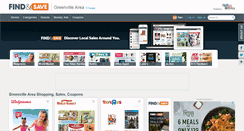 Desktop Screenshot of greenvilletx.findnsave.com
